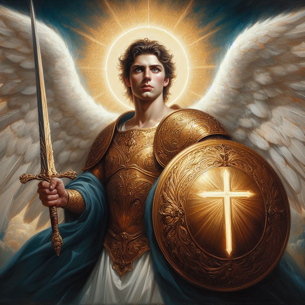 大天使ミカエルのフリー画像