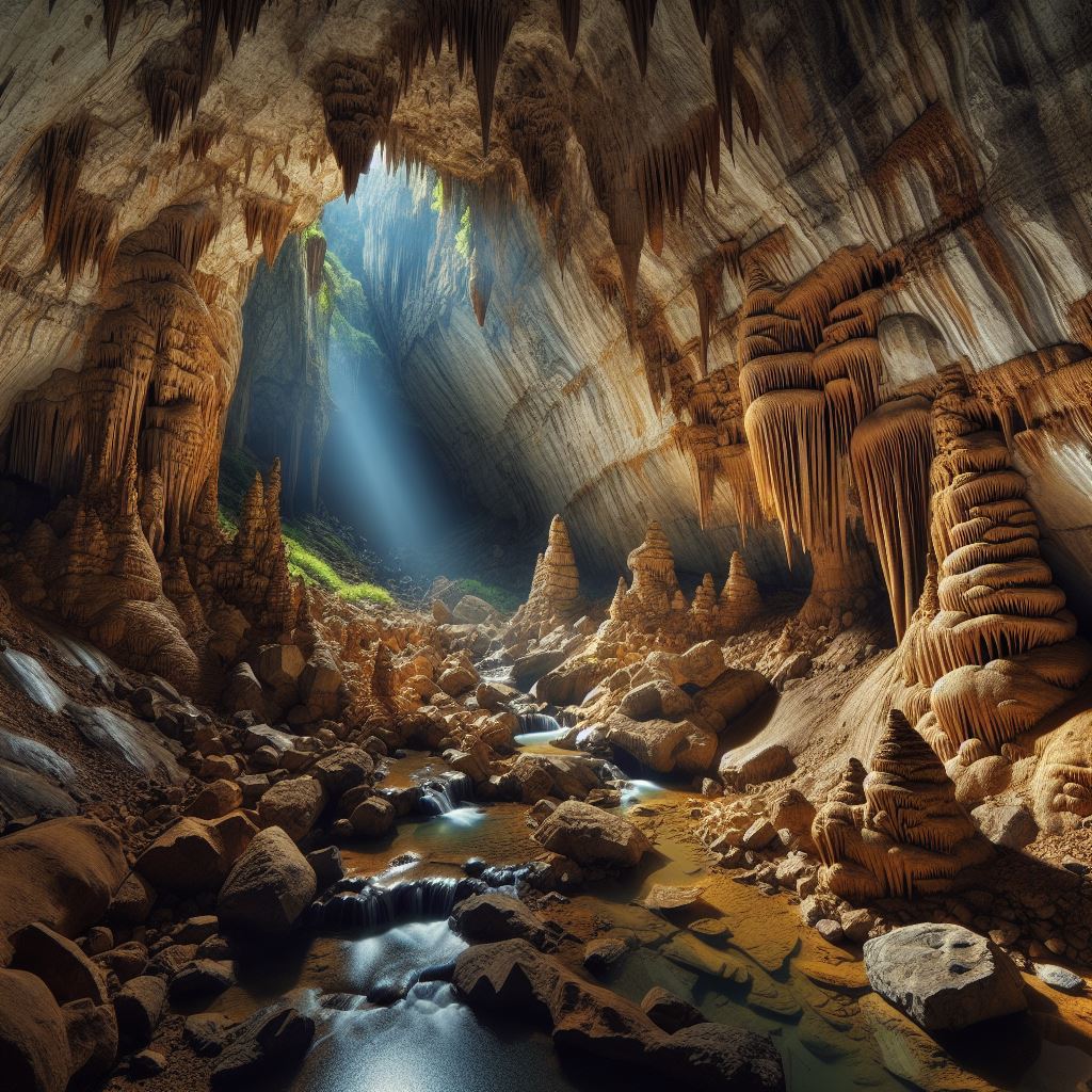 洞窟のフリー画像