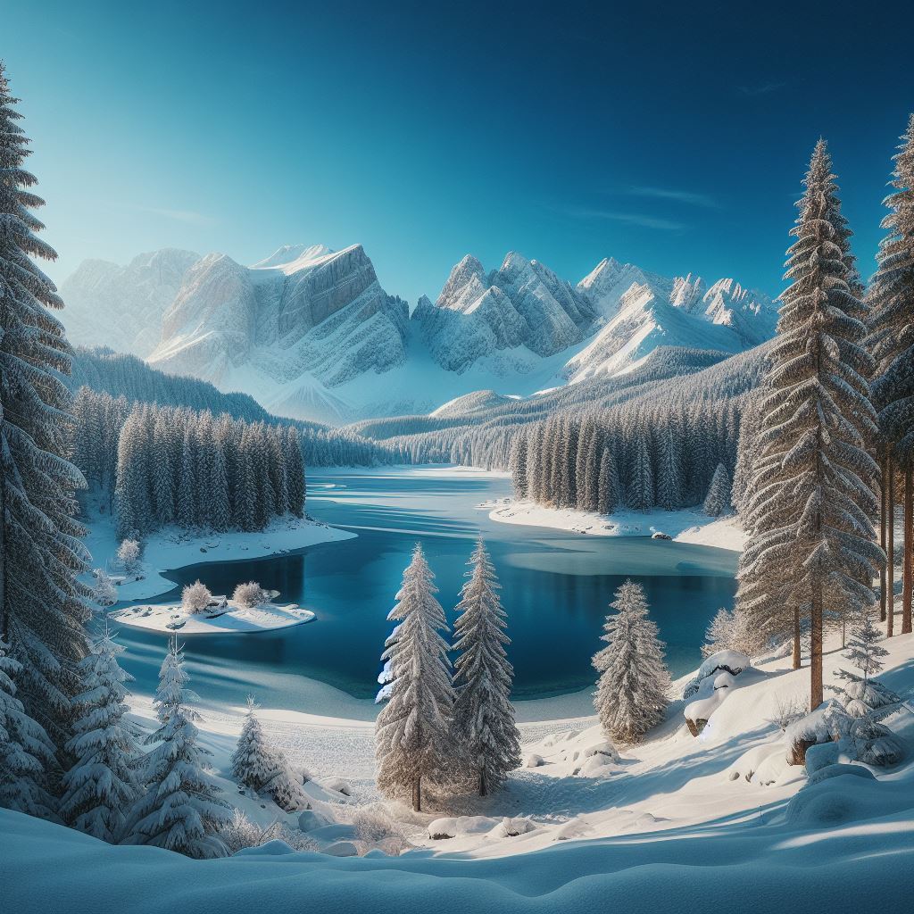 冬背景のフリー画像