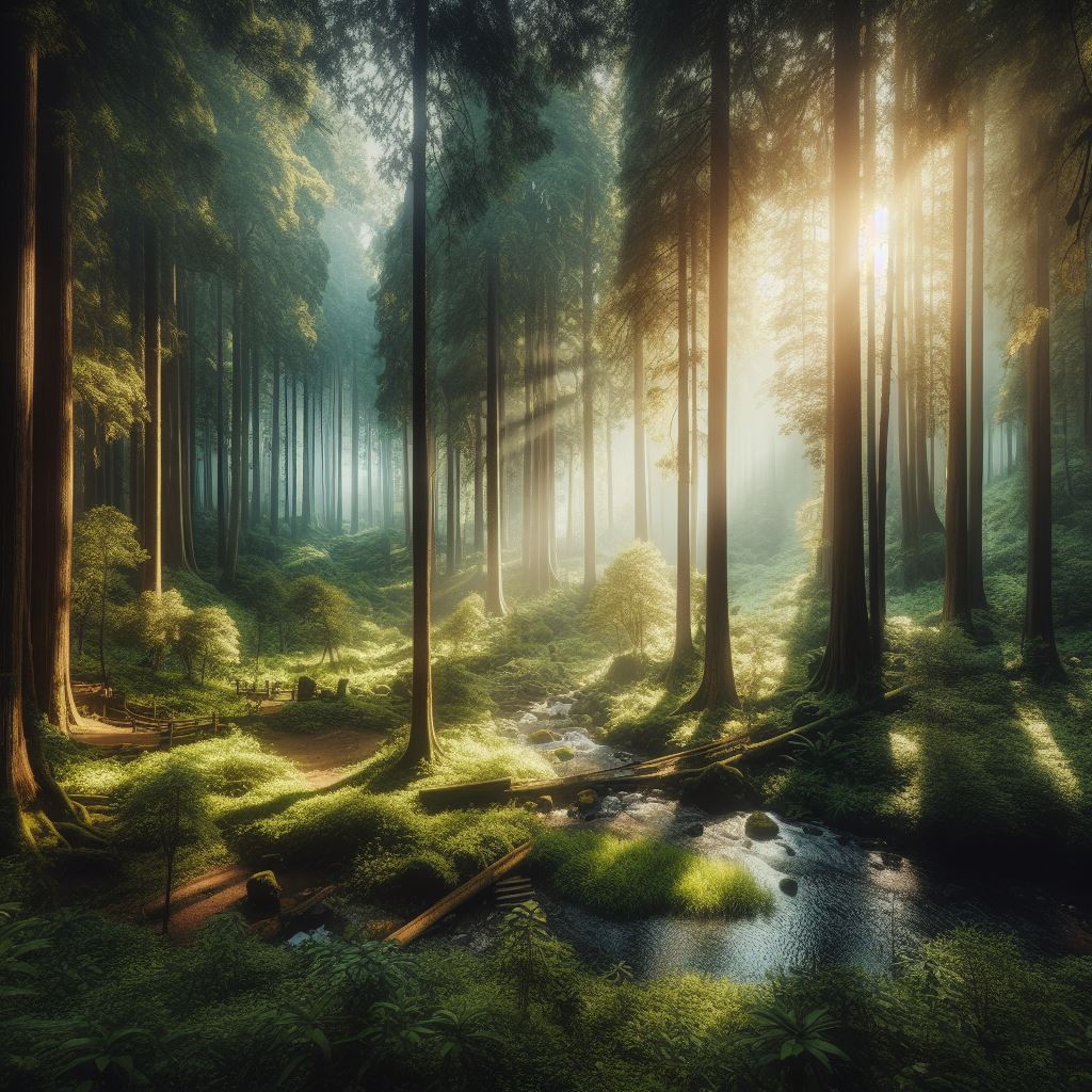 森のフリー画像